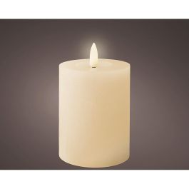 Lumineo Vela LED de Cera, Efecto Llama, Beige, Acabado Rústico, Ø7 x 11.2 cm, Luz Cálida con Temporizador 6h Precio: 4.88999962. SKU: B1ECKBEJT6