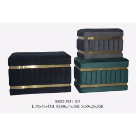 DKD Home Decor Descalzadora Negro Verde 70 x 43 x 40 cm Set de 3 Precio: 130.5900002. SKU: B17XT8NBF7