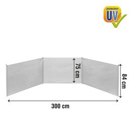 Color Baby Paravientos 300 x 75/85 cm con protección UVA