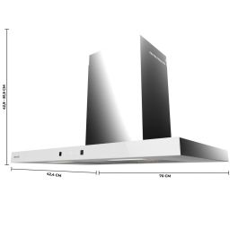 Cecotec Campana Convencional Flux TT 704400 Inox A++ 70cm 413m³/h LED BLDC 3 velocidades Precio: 169.7025. SKU: B1JFZ8Z37E