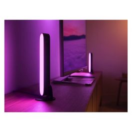 Philips HUE Play Barra de Luces LED Inteligente Extensión Negro, Regulable, Luz Blanca