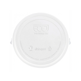 Blanca Tapa Plástico Biodegradable para Vaso 195/220 cc Paquete 100 Unidades