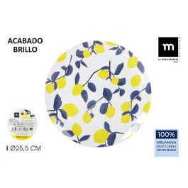 Plato Llano Melamina Brillo Lemon 25.5 cm - La Mediterranea (24 Unidades) Precio: 42.95000028. SKU: B193BDMT9W