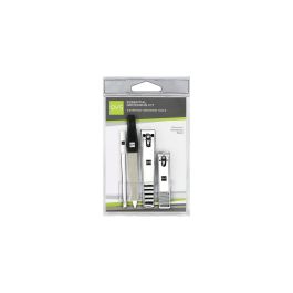 QVS Set de Manicura Esencial 4 Piezas: Kit Completo con 2 Cortauñas, Lima de Uñas y Pinzas de Depilar, en Estuche Compacto Precio: 6.7899997. SKU: S4506708