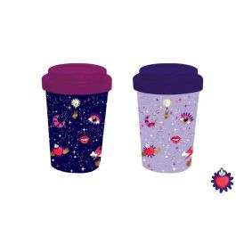 DKD Home Decor Mug Good Luck de Porcelana y Silicona, 400 ml, Colores Lila Malva - Set 6 Unidades, Alto 14 cm Precio: 15.49999957. SKU: B18PT8RDRF