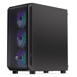 ENDORFY Arx 500 ARGB TG Black PC Gaming ATX micro ATX ITX - Caja de Ordenador con Vidrio Templado y Ventiladores ARGB
