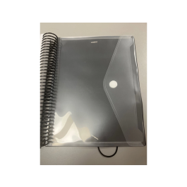 Pardo Carpeta Escaparate con Espiral 80 Fundas Folio Personalizable Color Negro