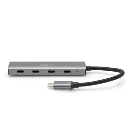 Digitus Hub USB-C 4 Puertos USB 3.1 con Cable Integrado - Plata