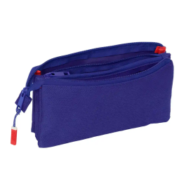 Portatodo Triple Atlético Madrid Azul Blanco Rojo 22 x 12 x 3 cm