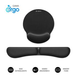 SUBBLIM SUBMP-04E020 Descansamuñecas y Alfombrilla Ergonómica de Espuma con Memoria para Teclado y Ratón, Oficina y Gaming Precio: 17.78999959. SKU: B1GF6NAGLV