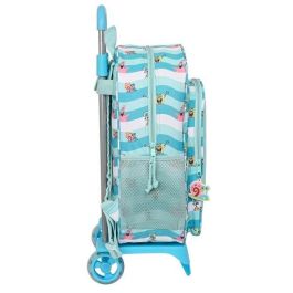 Mochila Escolar con Ruedas Spongebob Stay positive Azul Blanco (33 x 42 x 14 cm) Precio: 29.6899999. SKU: S4306511