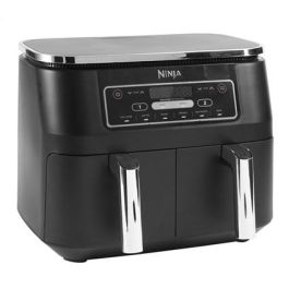 Ninja AF300EU Freidora de Aire 6 en 1 Dual Zone 7.6L, Cocina 2 Alimentos a la Vez, Max Crisp, Asar, Hornear, Deshidratar, Recalentar