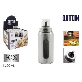 Quttin Aceitera de Acero Inoxidable 250 ml, 6x18 cm (16 Unidades)