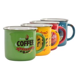 Mug Basicos DKD Home Decor 9.5 x 8.5 x 12.5 cm (12 Unidades) Mug Basicos DKD Home Decor 9.5 x 8.5 x 12.5 cm (12 Unidades)