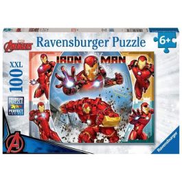 Ravensburger - MARVEL HEROS - Puzzle XXL de 100 piezas - El poderoso Iron Man / Marvel Avengers - 4005556133772 - A partir de 6 años