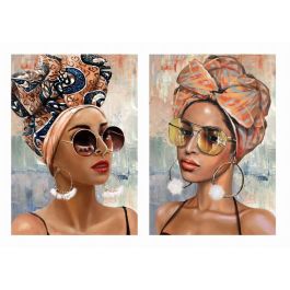 DKD Home Decor Cuadro Colonial Beige Multicolor 3 x 100 x 70 cm (2 Unidades) Hecho a Mano Precio: 60.5. SKU: B17WKTLYW7