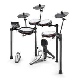 Alesis Nitro Max Kit Batería Electrónica con Parches de Malla Premium, Caja de 10", Tambores de 8", Bombo, Platillos de 10" con Choke y Módulo con Bluetooth
