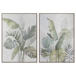 Lienzo DKD Home Decor Blanco Verde Palmeras Tropical 100 x 4 x 140 cm (2 Unidades) Precio: 217.49999986. SKU: B1HHYN55BZ