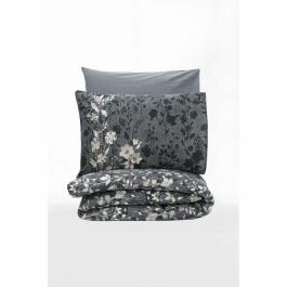 ASI8683742886204 Juego de Cama: 1 Funda Nórdica 220x240cm + 2 Fundas Almohada 60x60cm, 100% Algodón Antracita