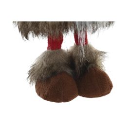 DKD Home Decor Figura Decorativa Navideña Tradicional, Material Poliéster, Color Rojo, Dimensiones 11x15x45 cm