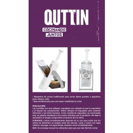 Quttin Cortador de Verduras 4 en 1, 14.5x14.5x33 cm, 735 g (6 Unidades)