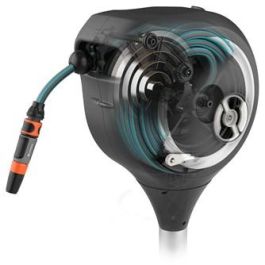 Gardena Enrollador de Manguera Automático RollUp S 15 m 11 mm Rebobinado Auto. Anti-Torsión Borde Blanco