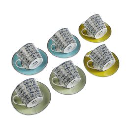 Juego de Tazas con Platos Versa Leia Porcelana 9 x 14 x 14 cm 10,5 x 8 x 6 cm 14 x 14 x 2 cm (12 pcs) Precio: 23.59000028. SKU: S3407973