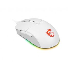 MSI CLUTCH GM11 WHITE Ratón Ambidextro Óptico 5000 DPI USB Tipo A, Ref. S12-0401950-CLA