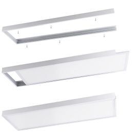 Ecoline Marco de Instalación Superficie para Panel LED 120x60cm - Oculta Driver y Cables, Aluminio | Uso Comercial y Residencial Precio: 16.59000024. SKU: B1CEY8VBTF