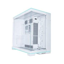 Lian Li G99.O11DERGBW.00 Torre PC Gaming O11D EVO RGB Blanca E-ATX, Vista Panorámica con Vidrio Templado y ARGB