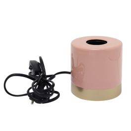 DKD Home Decor Lámpara Sobremesa Urban Coral Verde Jade Metal 10 x 10 x 10 cm