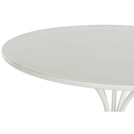 DKD Home Decor Mesita Auxiliar Tradicional Blanca de Metal Desmontable 81 x 81,5 x 81 cm DKD Home Decor Mesita Auxiliar Tradicional Blanca de Metal Desmontable 81 x 81,5 x 81 cm