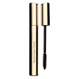 Clarins Mascara Supra Volume 01 Intense - Máscara de Pestañas Negra Doble Volumen y Acabado Profesional