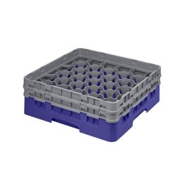CAMBRO - 30S434-186 - Cesta de lavado 30 comp. 2 alturas - 7,84 cm Ø máx. - alt. máx. 13,5 cm - 50 x 50 x 18,4 cm - Azul marino Precio: 59.78999983. SKU: B1B2TNSGQM