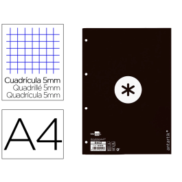 Antartik Recambio A4 80 Hojas 90gr Cuadro 5 mm 4 Taladros Marco Negro Precio: 2.50000036. SKU: B1HCSMSR7K