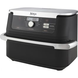 Ninja AF500EU Foodi FlexDrawer Freidora de Aire Caliente 10.4L Doble Zona 8 Personas Hornea Asa Deshidrata