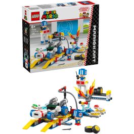 LEGO 72035 Mario Kart Garaje de Toad Set de Construcción Personalizable con Rayo GTI y 2 Toads Azules para +8 años