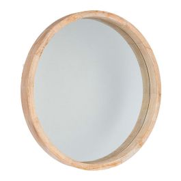 Atmosphera Espejo redondo marco de madera color natural Ø50cm