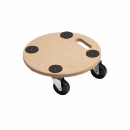 Meister Bandeja Rodante Soporte para Muebles Ø 350 mm 150 kg con 4 Ruedas Giratorias 75mm y 4 Almohadillas Antideslizantes