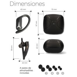 Auriculares Deportivos KSIX Sport Buds 2 700 mAh Auriculares Deportivos KSIX Sport Buds 2 700 mAh
