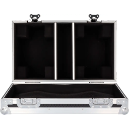 Algamlight Flight Case con Ruedas para 2x MS150 - Madera y Espuma, Ruedas con Freno, Cierres Mariposa
