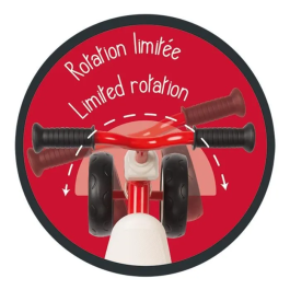 Smoby Correpasillos Rookie Rojo de Metal con Ruedas de Goma