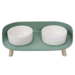 M Pets PET6953182738589 Cuenco doble elevado Altitude 2x50 ml