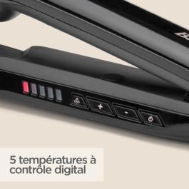 BaByliss ST496E - Plancha para el pelo a vapor BaByliss Steam Shine - 5 temperaturas hasta 230 ° C - Función iónica - Placas de cerámica de 39 mm BaByliss ST496E - Plancha para el pelo a vapor BaByliss Steam Shine - 5 temperaturas hasta 230 ° C - Función iónica - Placas de cerámica de 39 mm
