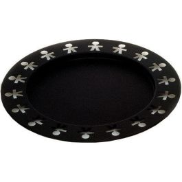 Alessi Bandeja Redonda de Acero y Resina Negra, Diseño Años 90 Precio: 35.69000028. SKU: B14MH6RQSJ