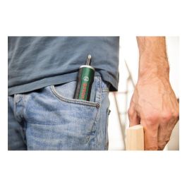 Bosch Destornillador Inalámbrico PushDrive Batería Iones de Litio con Función Push & Go y Portabrocas Magnético