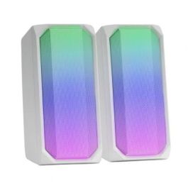 Mars Gaming MSRGBW Altavoces Gaming 2.0 con Bluetooth 5.0, 15W de Potencia, Iluminación RGB FULL MESH y Procesador DSP, Blancos Precio: 27.89000027. SKU: S0232869