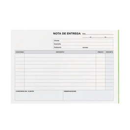 Liderpapel T329 Talonario de Entregas Cuarto Apaisado con 2 Copias (210 x 144 mm)