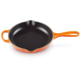 Le Creuset Signature 20182200900422 - Sartén de Hierro Fundido 20cm, Rojo Horno, compatible con inducción