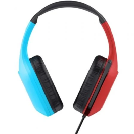 Trust Gaming Auriculares Gaming GXT 416S Zirox, Micrófono Jack 3.5mm, Diadema Ajustable, Estéreo 2.0, Color Azul y Rojo